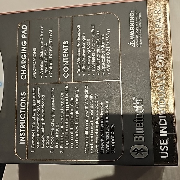 (NEW) Hype True Wireless Pro Earbuds with Wireless Charging Case and Pad - Picture 6 of 8